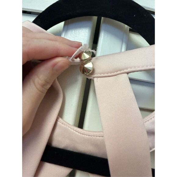 Guess Blush Pink Cut-Out Sheath Dress, Sz 4, MSRP $119 - Picture 9 of 14